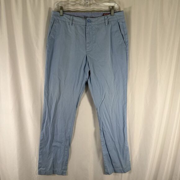 Vineyard Vines Other - Vineyard Vines Slim Fit Chino Pants Men's 32x32 Blue Flat Front Slash Pockets